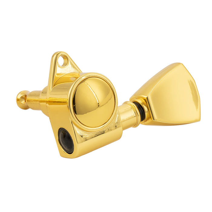 Musiclily Pro R18K Single 18:1 Ratio Full Sealed Machine Head Treble Side Tuner Tuning Peg Key with Keystone Button for Acoustic Electric Guitar