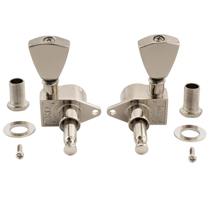 Musiclily Pro R18K-25 3R3L 18:1 Ratio Full Sealed Machine Heads Tuners Tuning Pegs Keys with Keystone Button for Acoustic Electric Guitar