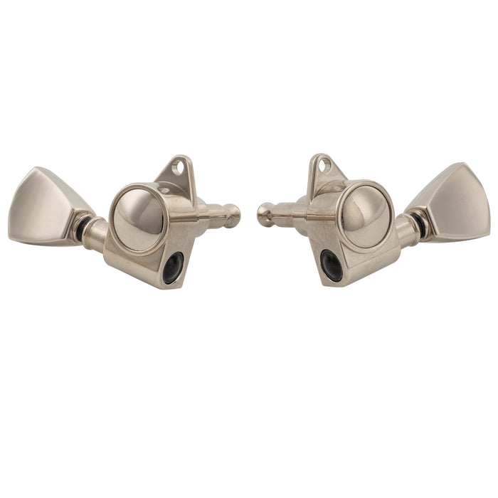 Musiclily Pro R18K-25 3R3L 18:1 Ratio Full Sealed Machine Heads Tuners Tuning Pegs Keys with Keystone Button for Acoustic Electric Guitar
