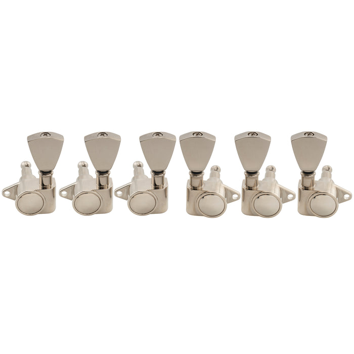 Musiclily Pro R18K-25 3R3L 18:1 Ratio Full Sealed Machine Heads Tuners Tuning Pegs Keys with Keystone Button for Acoustic Electric Guitar