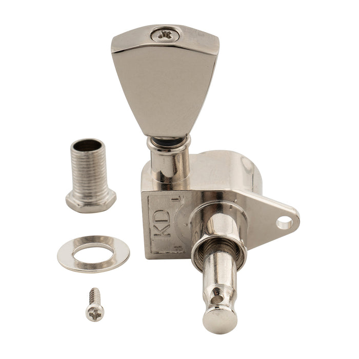 Musiclily Pro R18K Single 18:1 Ratio Full Sealed Machine Head Treble Side Tuner Tuning Peg Key with Keystone Button for Acoustic Electric Guitar