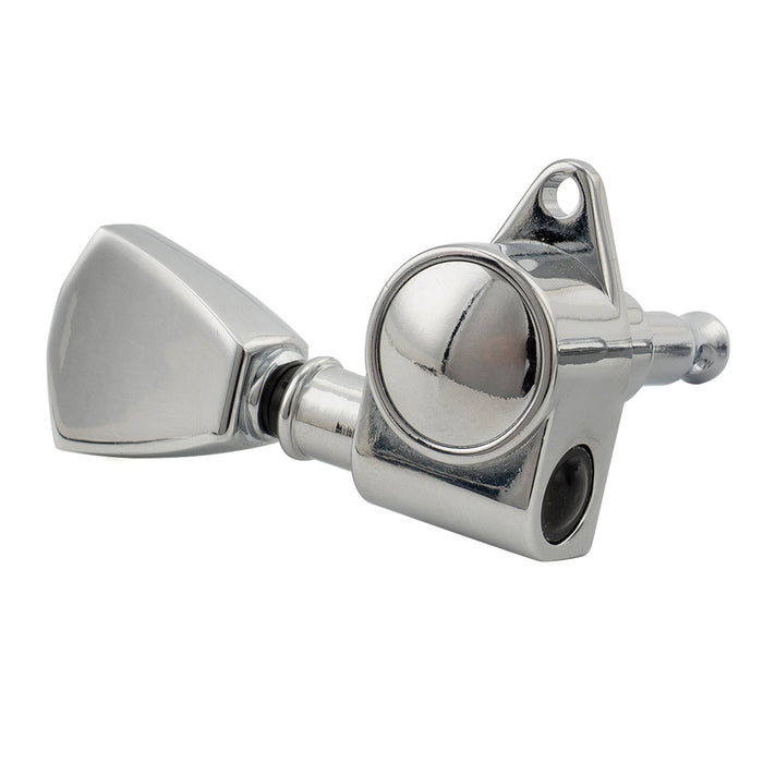 Musiclily Pro R18K Single 18:1 Ratio Full Sealed Machine Head Bass Side Tuner Tuning Peg Key with Keystone Button for Acoustic Electric Guitar