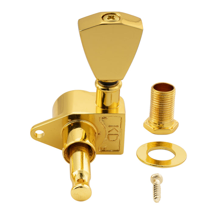 Musiclily Pro R18K Single 18:1 Ratio Full Sealed Machine Head Bass Side Tuner Tuning Peg Key with Keystone Button for Acoustic Electric Guitar