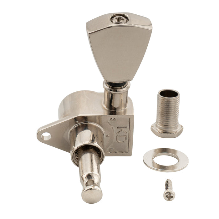 Musiclily Pro R18K Single 18:1 Ratio Full Sealed Machine Head Bass Side Tuner Tuning Peg Key with Keystone Button for Acoustic Electric Guitar