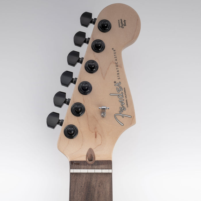 Musiclily Pro R18K-20 Single 18:1 Ratio 2-Pin Full Sealed Guitar Tuner Bass Side 22mm Post Machine Head Tuning Peg Key with Hex Button for Fender Strat Tele Style Electric Guitar