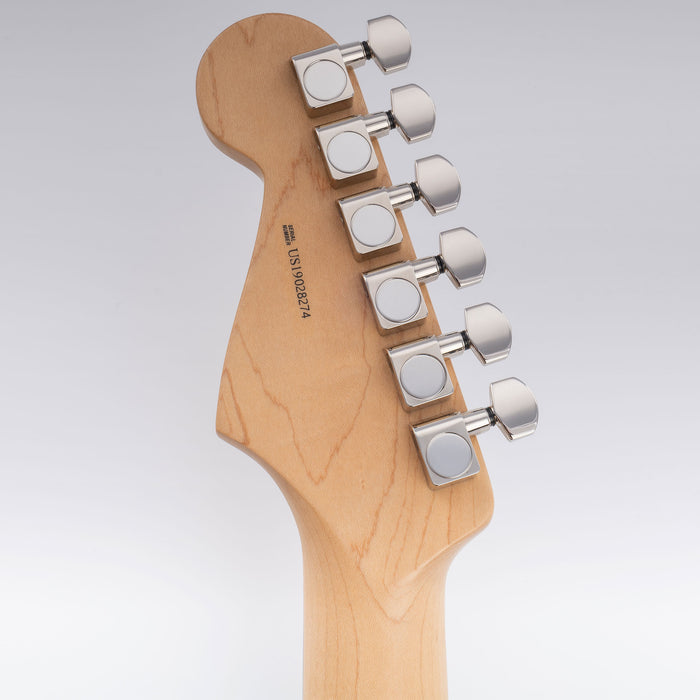 Musiclily Pro R18K-20 Single 18:1 Ratio 2-Pin Full Sealed Guitar Tuner Bass Side 22mm Post Machine Head Tuning Peg Key with Hex Button for Fender Strat Tele Style Electric Guitar