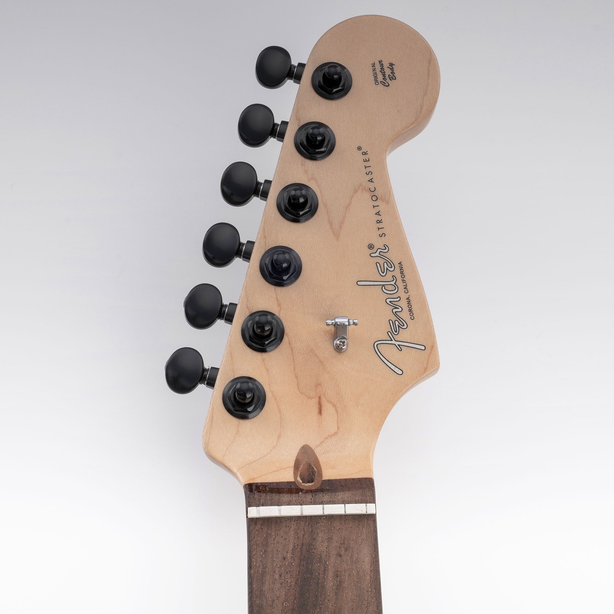 Musiclily Pro R18K-22 Single 18:1 Ratio 2-Pin Full Sealed Guitar Tuner Bass Side 22mm Post Machine Head Tuning Peg Key with Vintage Oval Button for Fender Strat Tele Style Electric Guitar