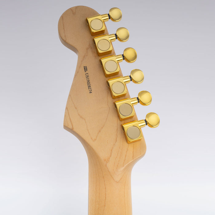 Musiclily Pro R18K-22 Single 18:1 Ratio 2-Pin Full Sealed Guitar Tuner Bass Side 22mm Post Machine Head Tuning Peg Key with Vintage Oval Button for Fender Strat Tele Style Electric Guitar
