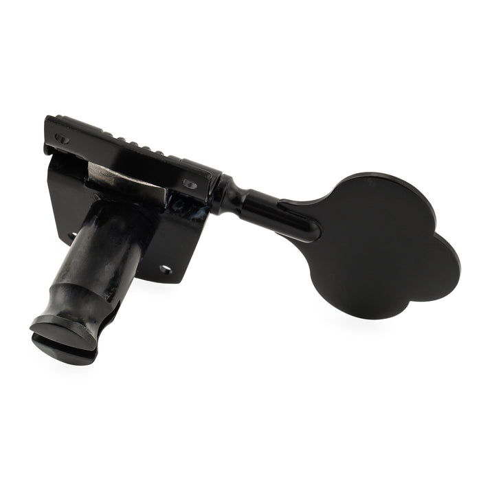 Musiclily Pro R21K Left-Handed 4-in-line 21:1 Ratio Open Gear Machine Heads Tuners Tuning Pegs Keys with Clover Button for Mexican MIM Fender PB JB Style Electric Bass