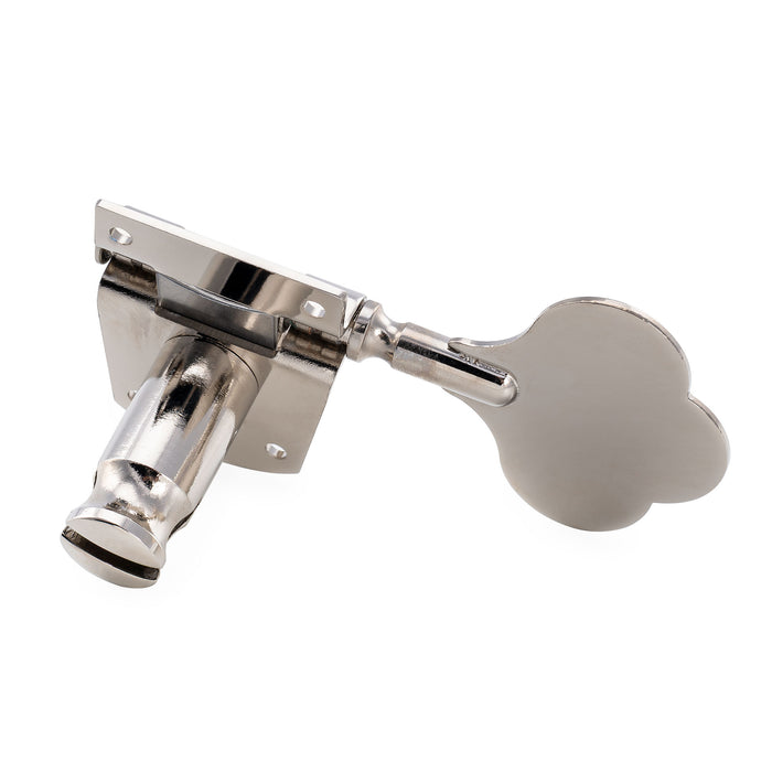 Musiclily Pro R21K Left-Handed 4-in-line 21:1 Ratio Open Gear Machine Heads Tuners Tuning Pegs Keys with Clover Button for Mexican MIM Fender PB JB Style Electric Bass