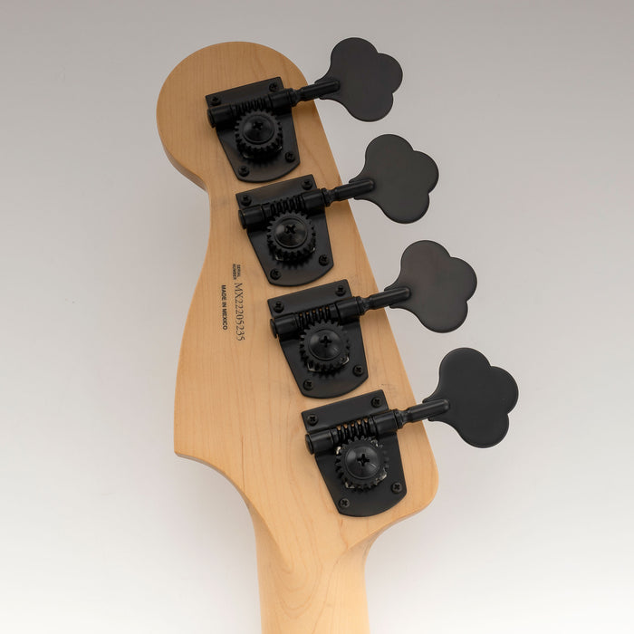 Musiclily Pro R21K 4-in-line 21:1 Ratio Open Gear Machine Heads Tuners Tuning Pegs Keys with Clover Button for Mexican MIM Fender PB JB Style Electric Bass
