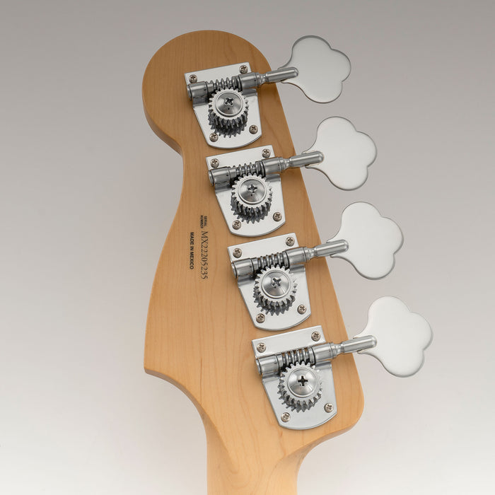 Musiclily Pro R21K 4-in-line 21:1 Ratio Open Gear Machine Heads Tuners Tuning Pegs Keys with Clover Button for Mexican MIM Fender PB JB Style Electric Bass