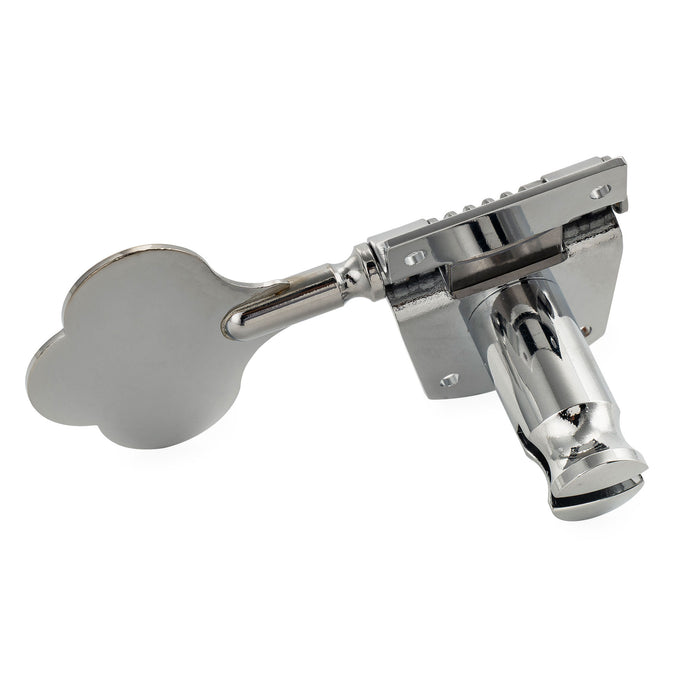 Musiclily Pro R21K 4-in-line 21:1 Ratio Open Gear Machine Heads Tuners Tuning Pegs Keys with Clover Button for Mexican MIM Fender PB JB Style Electric Bass
