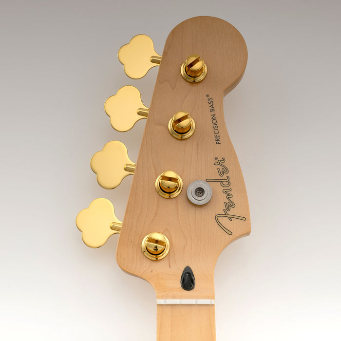 Musiclily Pro R21K 4-in-line 21:1 Ratio Open Gear Machine Heads Tuners Tuning Pegs Keys with Clover Button for Mexican MIM Fender PB JB Style Electric Bass