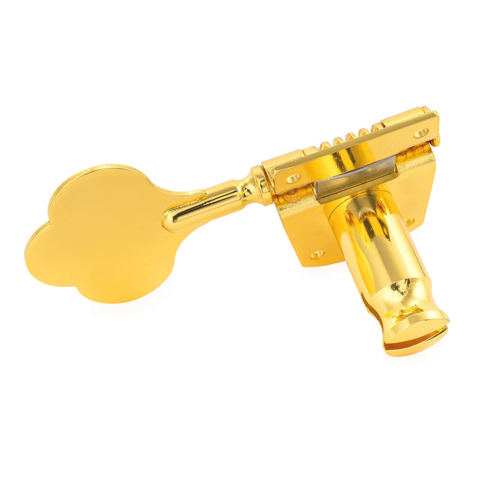 Musiclily Pro R21K 4-in-line 21:1 Ratio Open Gear Machine Heads Tuners Tuning Pegs Keys with Clover Button for Mexican MIM Fender PB JB Style Electric Bass
