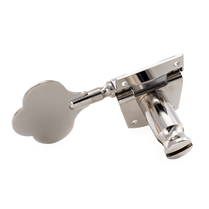 Musiclily Pro R21K 4-in-line 21:1 Ratio Open Gear Machine Heads Tuners Tuning Pegs Keys with Clover Button for Mexican MIM Fender PB JB Style Electric Bass
