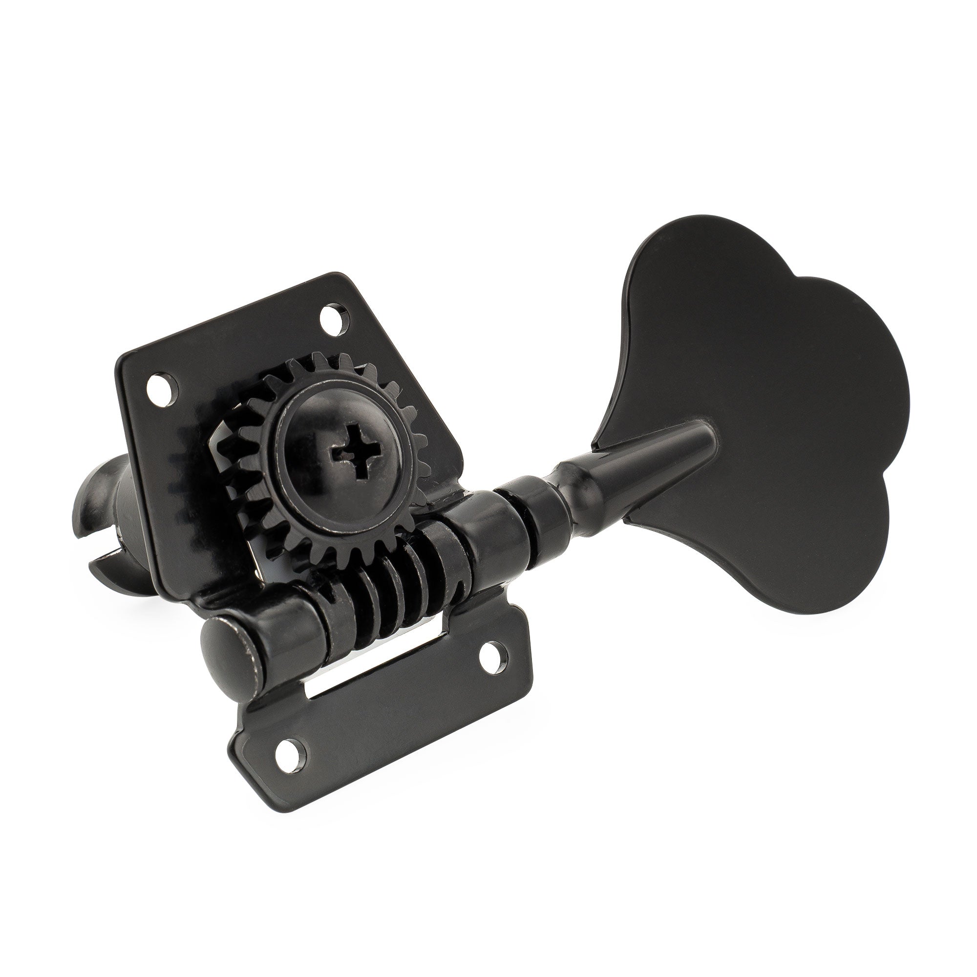 Musiclily Pro R21K afinadores para bajo eléctrico estilo Squier PB JB, para zurdos, en línea, relación 21:1, con botón de trébol