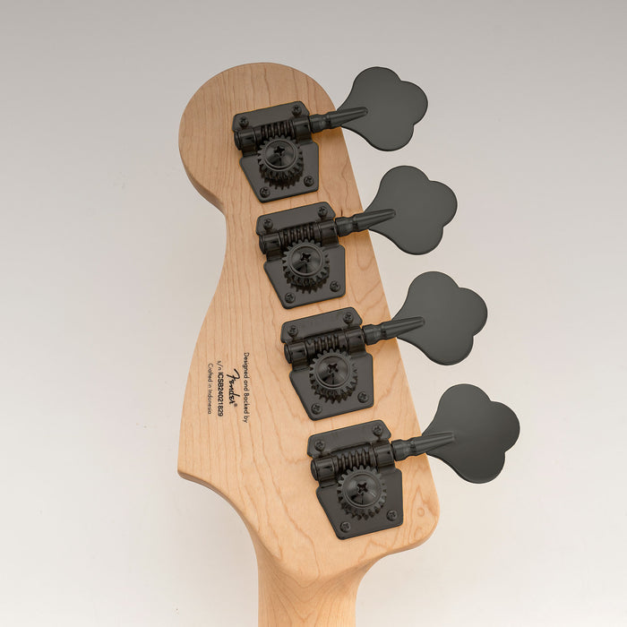 Musiclily Pro R21K Single 21:1 Ratio Open Gear Machine Head Bass Side Tuner Tuning Peg Key with Clover Button for Squier PB JB Style Electric Bass