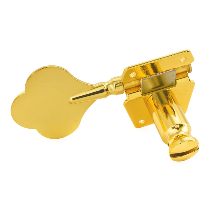 Musiclily Pro R21K 4-in-line 21:1 Ratio Open Gear Machine Heads Tuners Tuning Pegs Keys with Clover Button for Squier PB JB Style Electric Bass