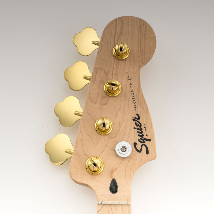 Musiclily Pro R21K Single 21:1 Ratio Open Gear Machine Head Bass Side Tuner Tuning Peg Key with Clover Button for Squier PB JB Style Electric Bass