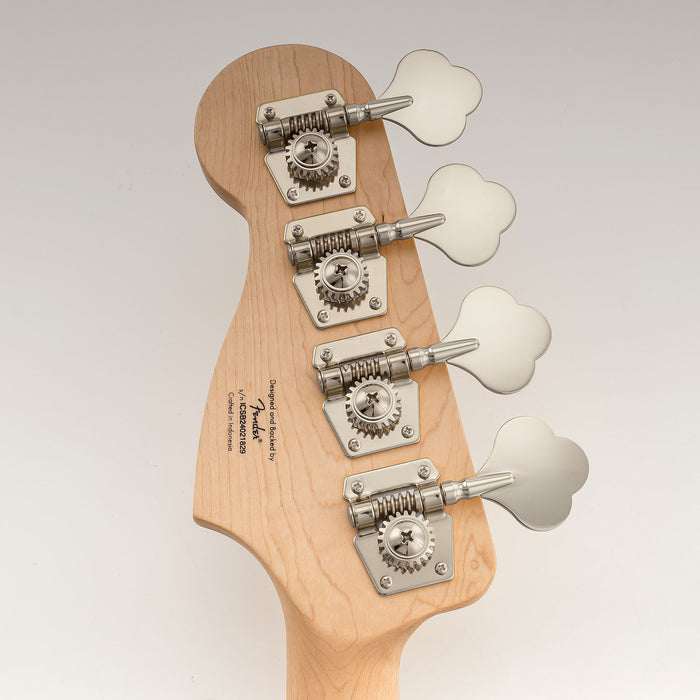 Musiclily Pro R21K 4-in-line 21:1 Ratio Open Gear Machine Heads Tuners Tuning Pegs Keys with Clover Button for Squier PB JB Style Electric Bass