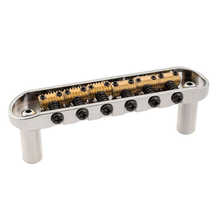 Musiclily Ultra 10.5mm Full Solid Brass Vintage Threaded Barrel Saddles for Jazzmaster Jaguar Style Electric Guitar Bridge, 3 Coarse+3 Fine
