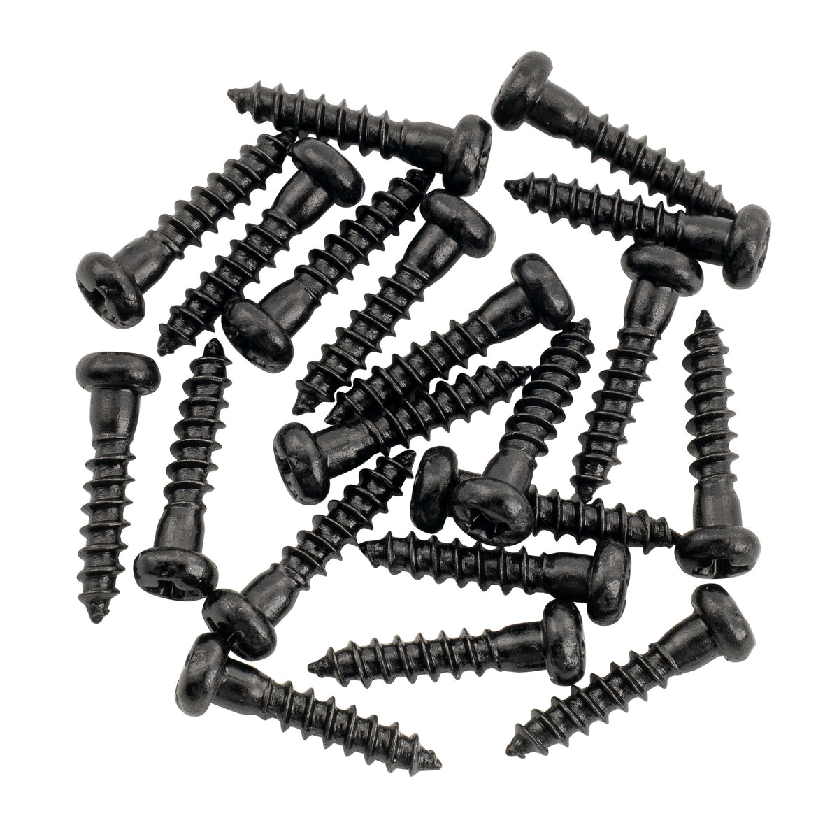 Musiclily Tornillos de montaje de acero inoxidable de cabeza pan de 2.2x10mm para afinadores de guitarra acústica eléctrica y bajo, conjunto de 20