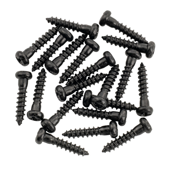 Musiclily Tornillos de montaje de acero inoxidable de cabeza pan de 2.2x10mm para afinadores de guitarra acústica eléctrica y bajo, conjunto de 20