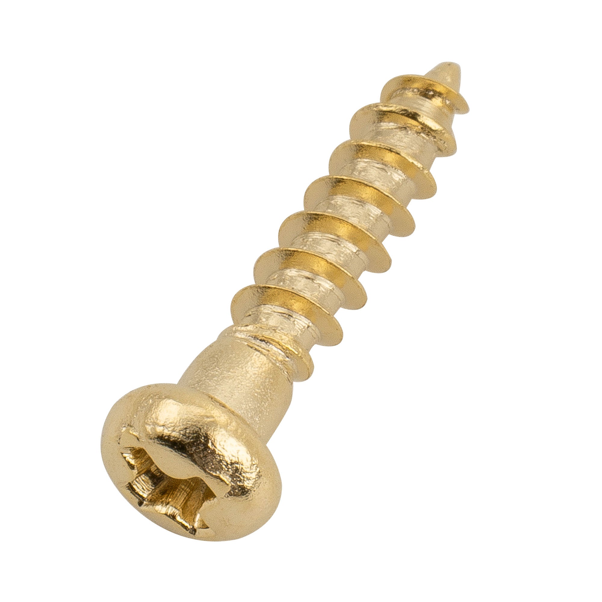 Musiclily Tornillos de montaje de acero inoxidable de cabeza pan de 2.2x10mm para afinadores de guitarra acústica eléctrica y bajo, conjunto de 20
