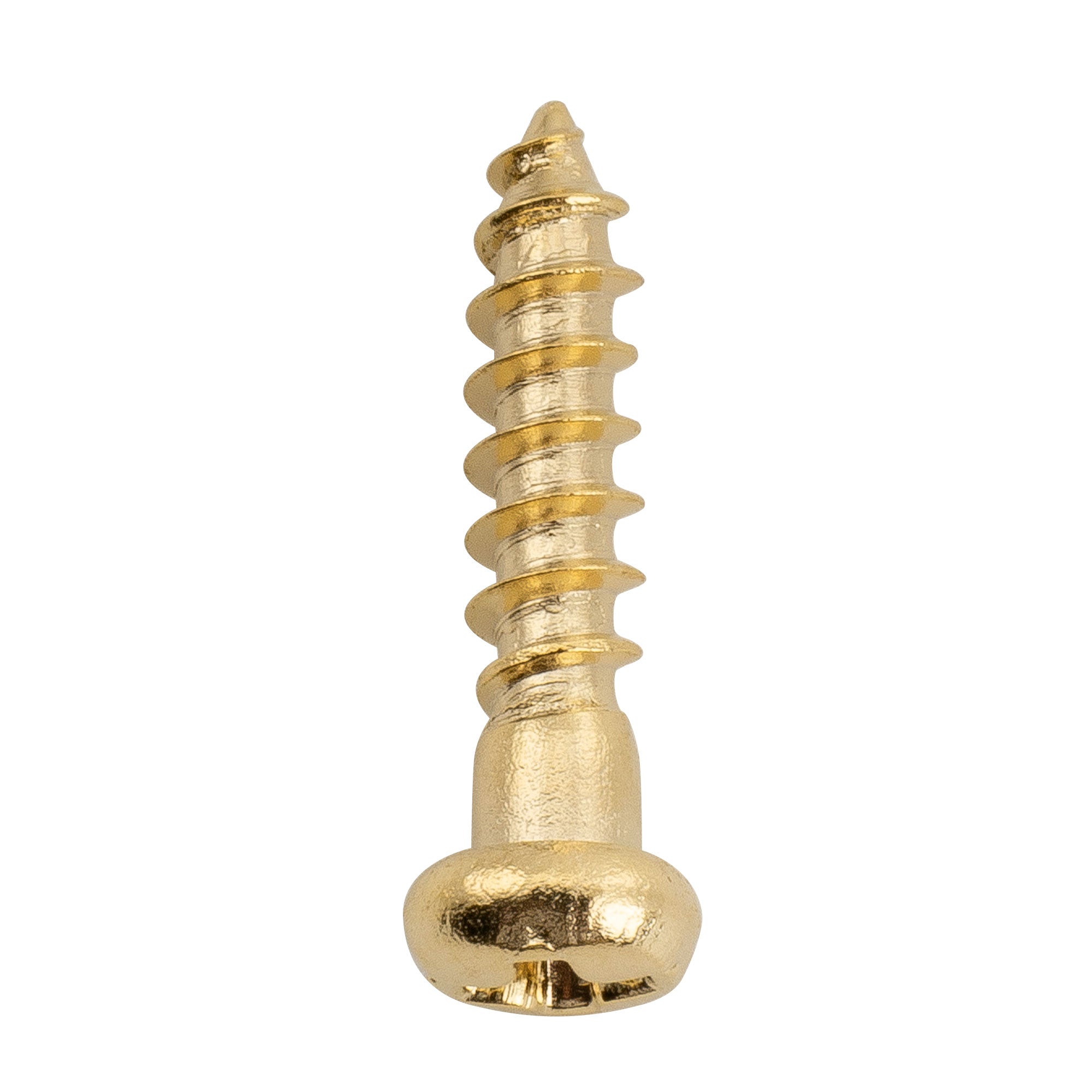 Musiclily Tornillos de montaje de acero inoxidable de cabeza pan de 2.2x10mm para afinadores de guitarra acústica eléctrica y bajo, conjunto de 20