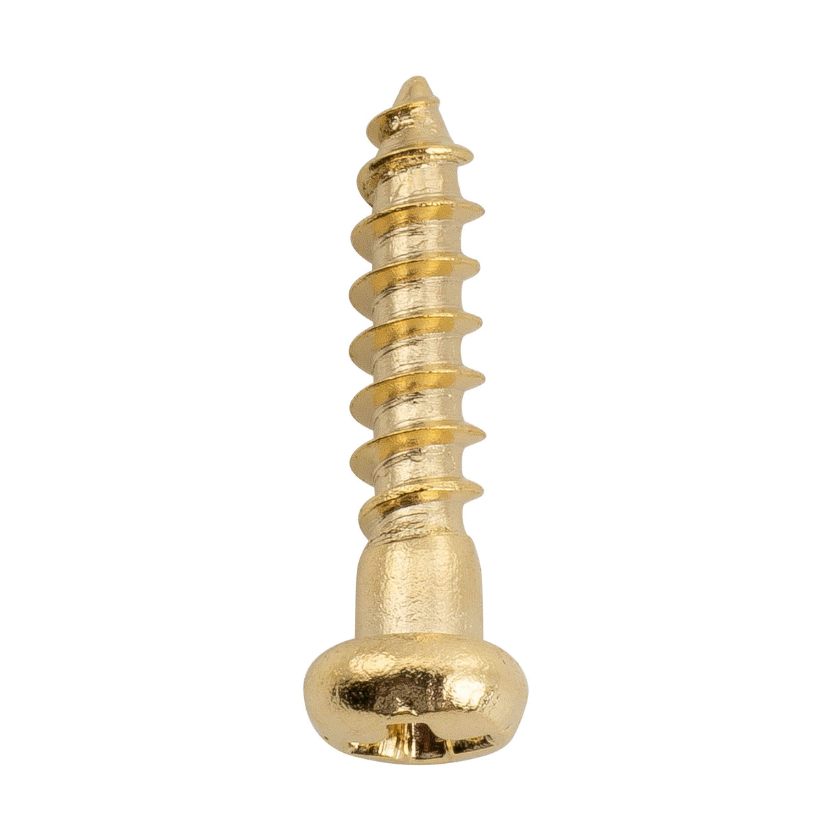 Musiclily Tornillos de montaje de acero inoxidable de cabeza pan de 2.2x10mm para afinadores de guitarra acústica eléctrica y bajo, conjunto de 20