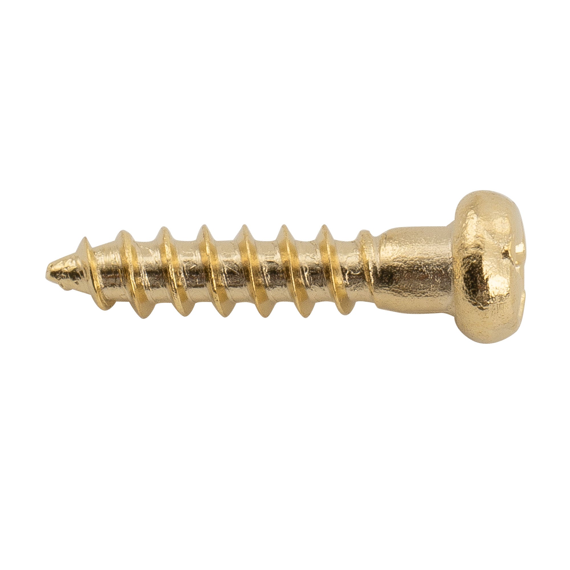 Musiclily Tornillos de montaje de acero inoxidable de cabeza pan de 2.2x10mm para afinadores de guitarra acústica eléctrica y bajo, conjunto de 20