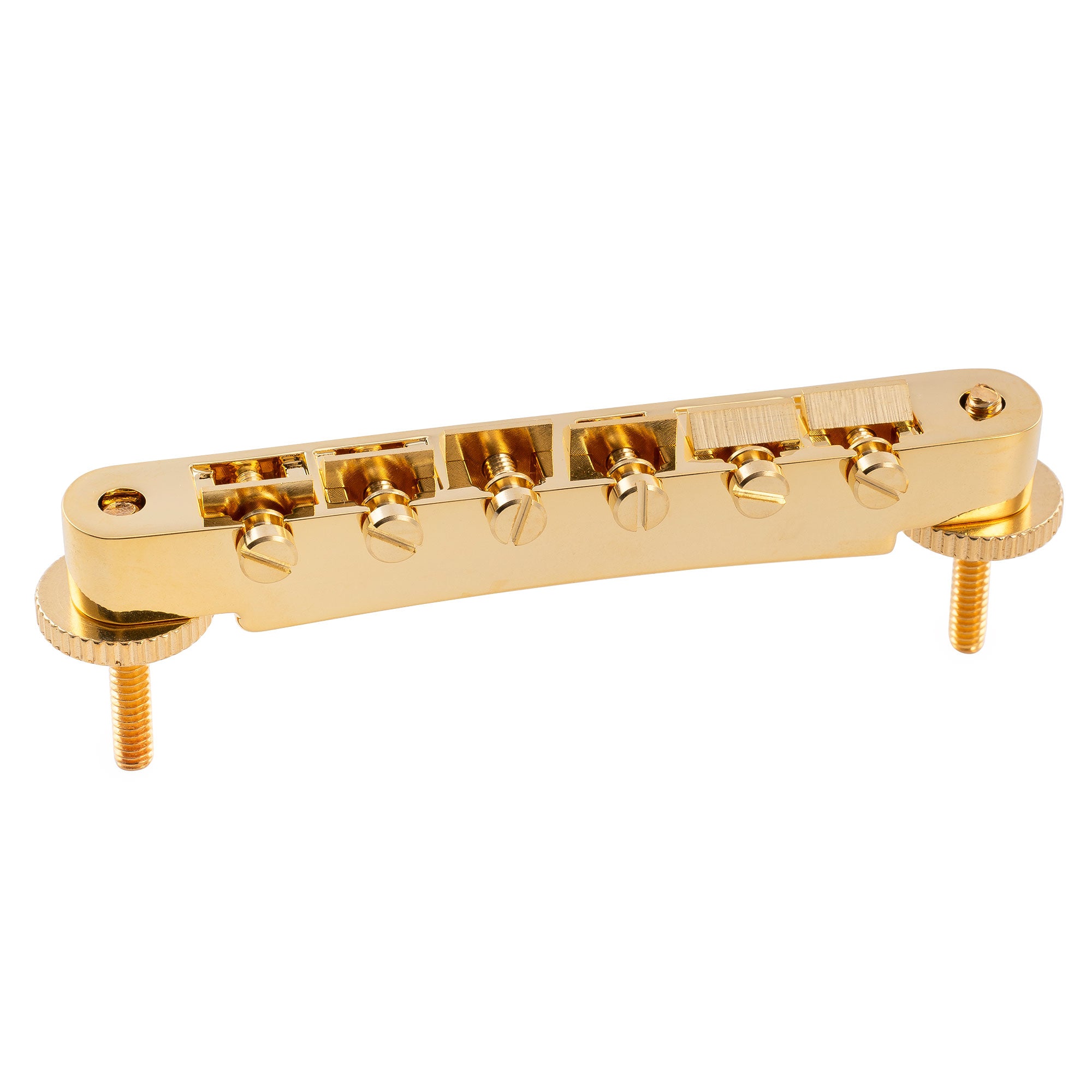 Kluson USA 52mm Replacement Non-Wired ABR-1 Tune-O-Matic Bridge with Brass Saddles for Gibson LP SG Style Electric Guitar