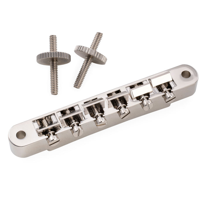 Kluson USA 52mm Pont de remplacement non câblé ABR-1 Tune-O-Matic avec selles en laiton pour guitare électrique de style Gibson LP SG