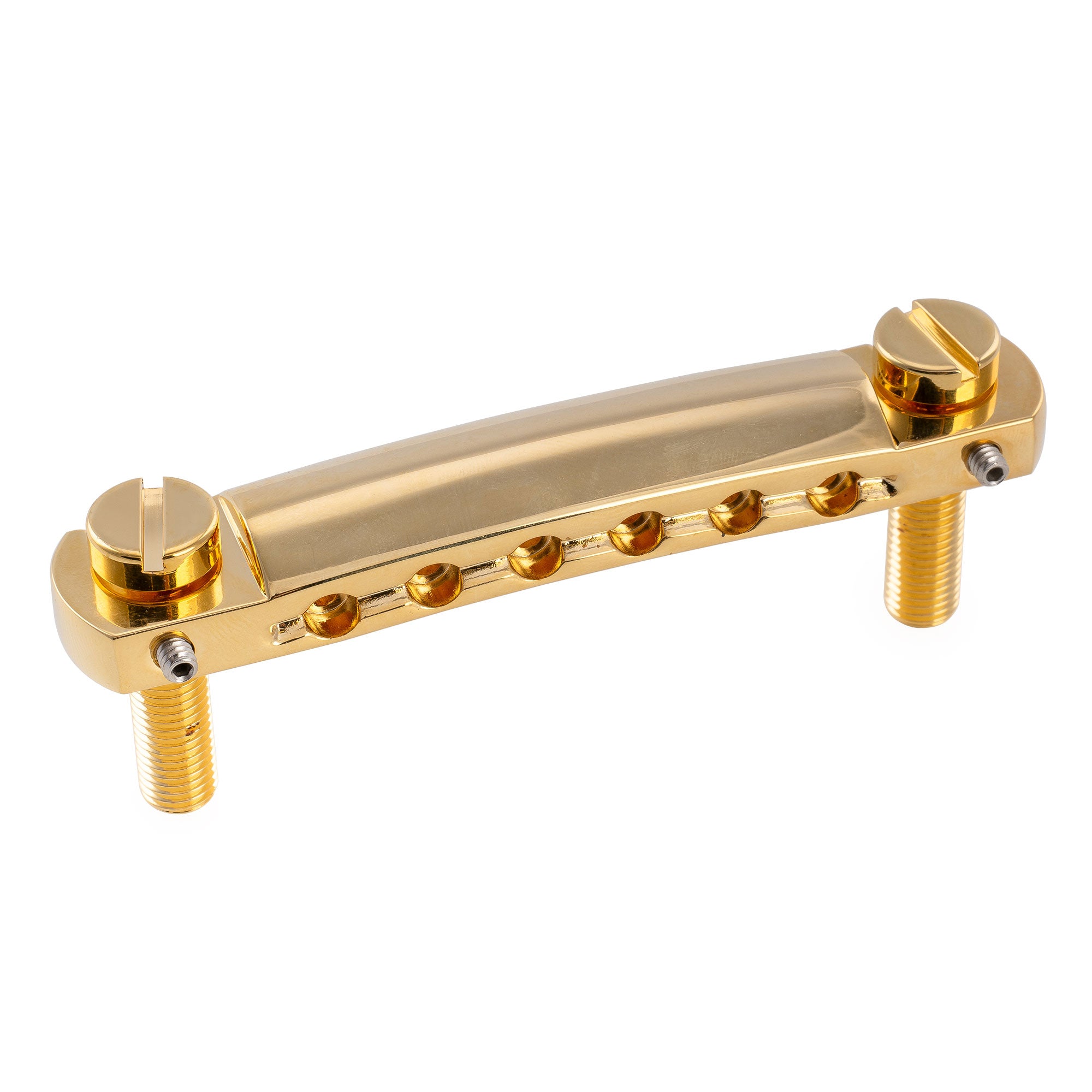 Kluson USA 52mm Zinc Wraparound Stop Tailpiece Bridge with Intonation Screws Steel Studs for Gibson LP SG Style Electric Guitar