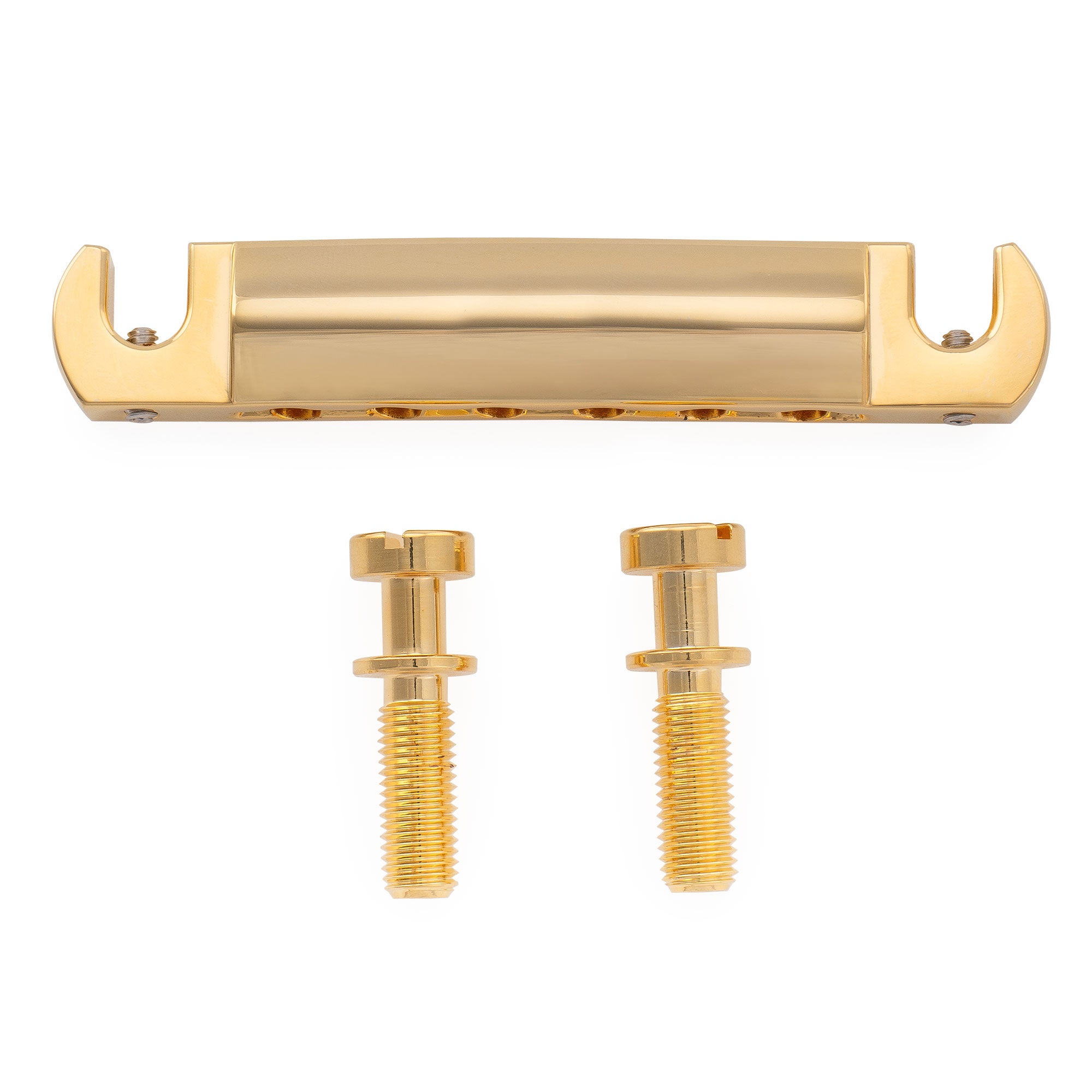 Kluson USA 52mm Zinc Wraparound Stop Tailpiece Bridge with Intonation Screws Steel Studs for Gibson LP SG Style Electric Guitar