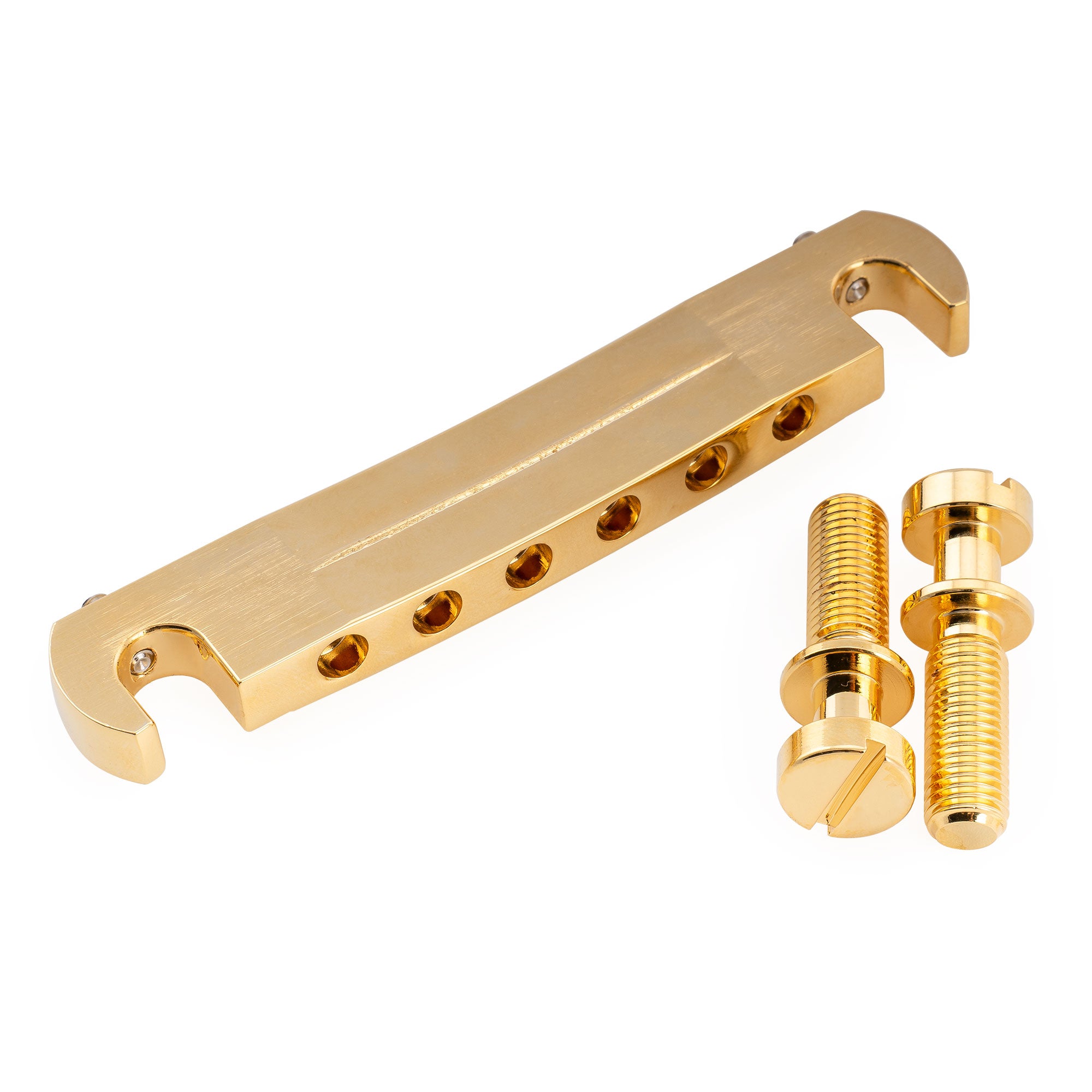Kluson USA 52mm Zinc Wraparound Stop Tailpiece Bridge with Intonation Screws Steel Studs for Gibson LP SG Style Electric Guitar