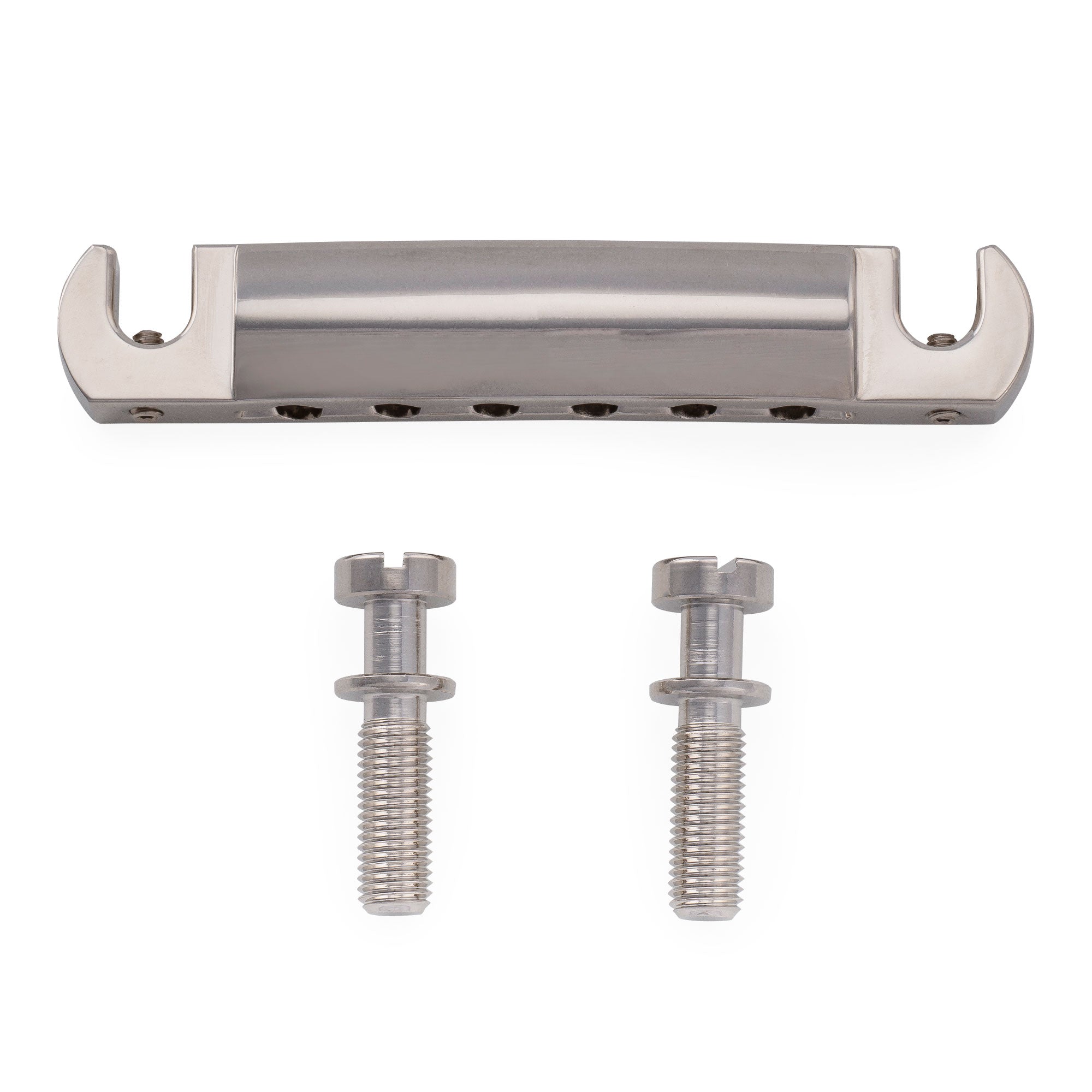 Kluson USA 52mm Zinc Wraparound Stop Tailpiece Bridge with Intonation Screws Steel Studs for Gibson LP SG Style Electric Guitar