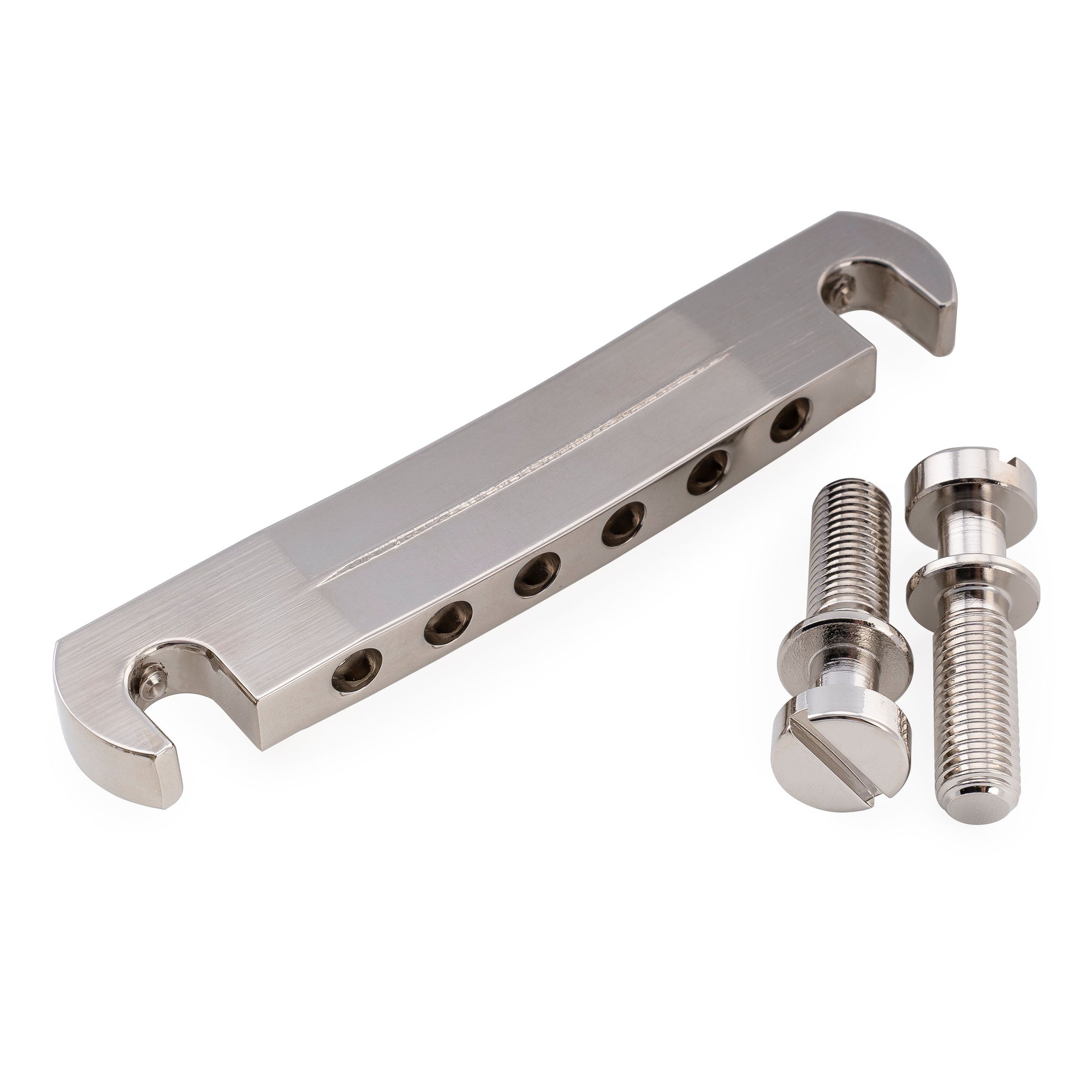 Kluson USA 52mm Zinc Wraparound Stop Tailpiece Bridge with Intonation Screws Steel Studs for Gibson LP SG Style Electric Guitar