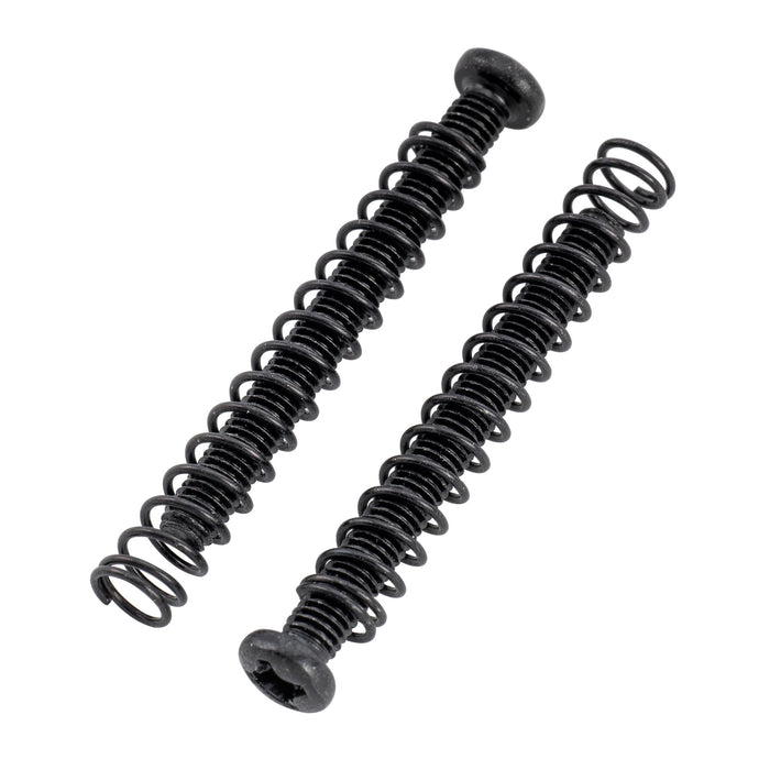 Musiclily Pro Metric M3X30mm Steel Saddle Intonation Screws and Springs Set for Imported Electric Guitar Bass Bridge, Set of 6
