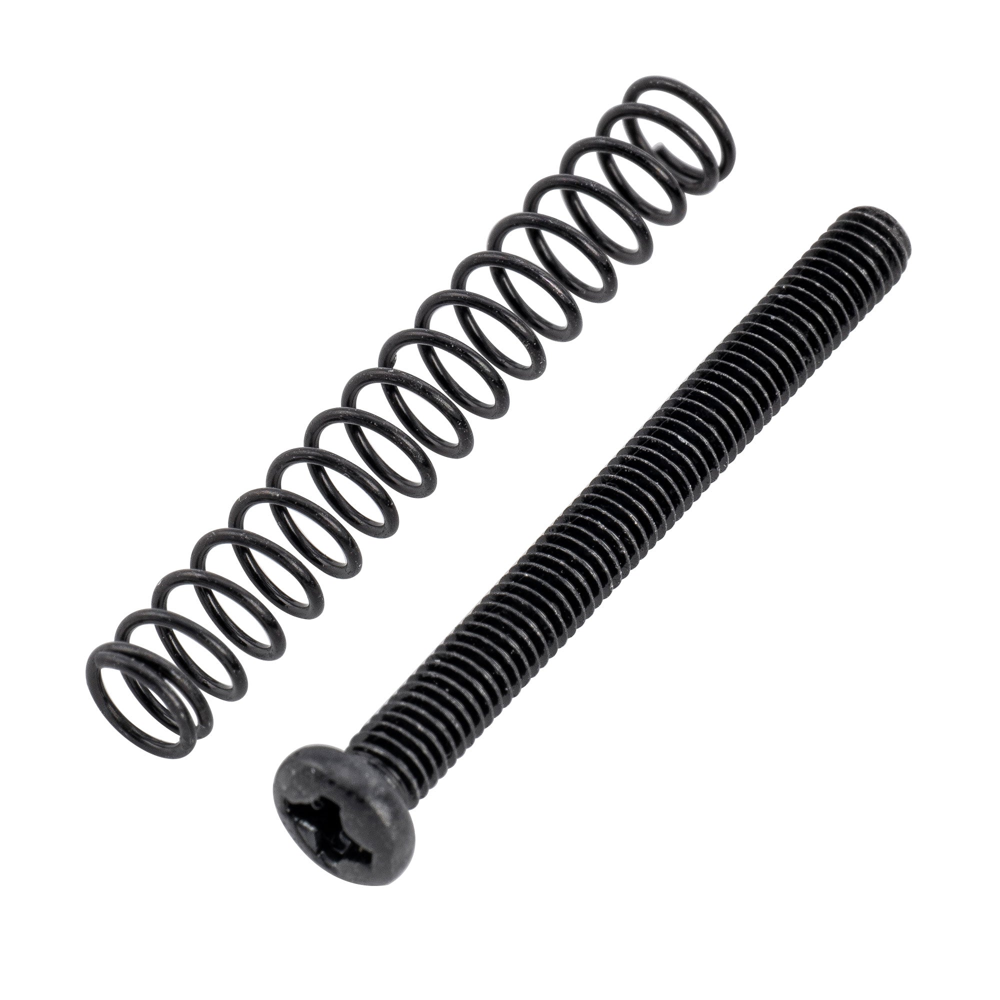 Musiclily Pro jeu de vis et ressorts d'intonation de pontet en acier métrique M3X30mm pour chevalet de guitare électrique et basse importée, lot de 6