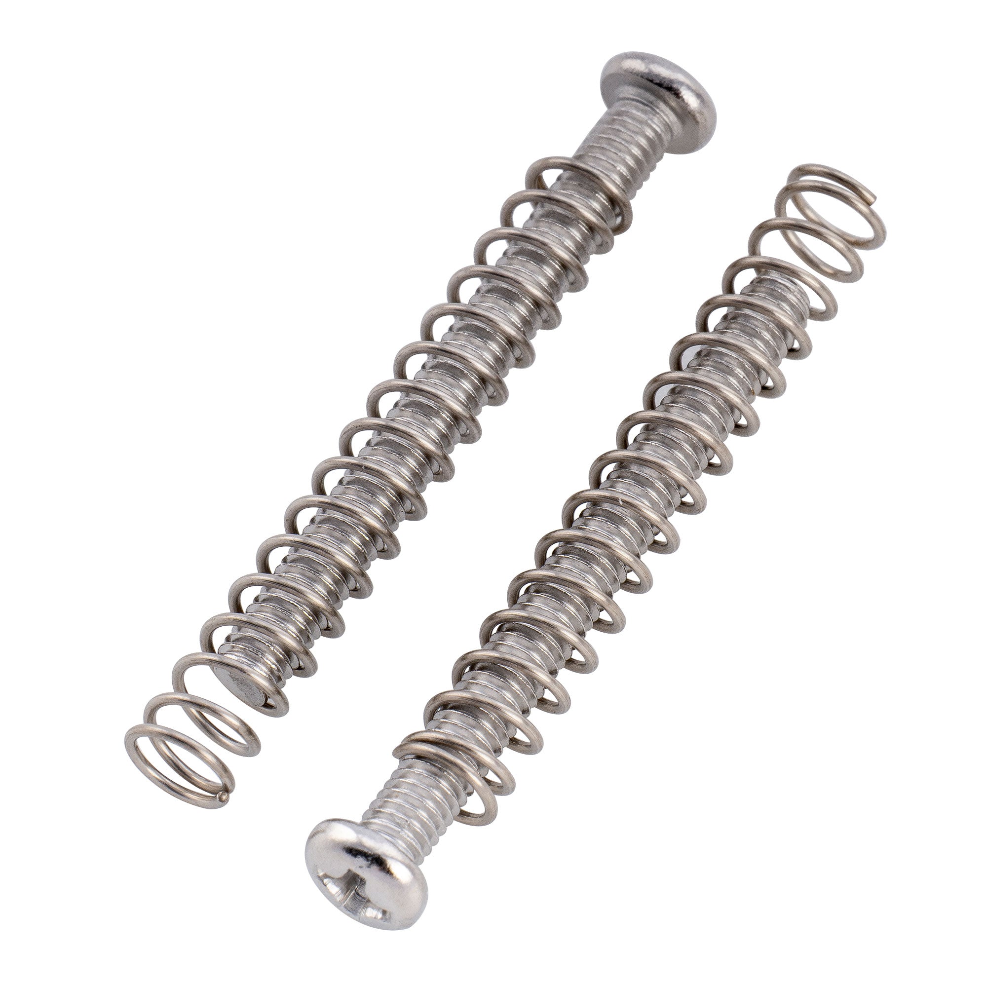 Musiclily Pro jeu de vis et ressorts d'intonation de pontet en acier métrique M3X30mm pour chevalet de guitare électrique et basse importée, lot de 6