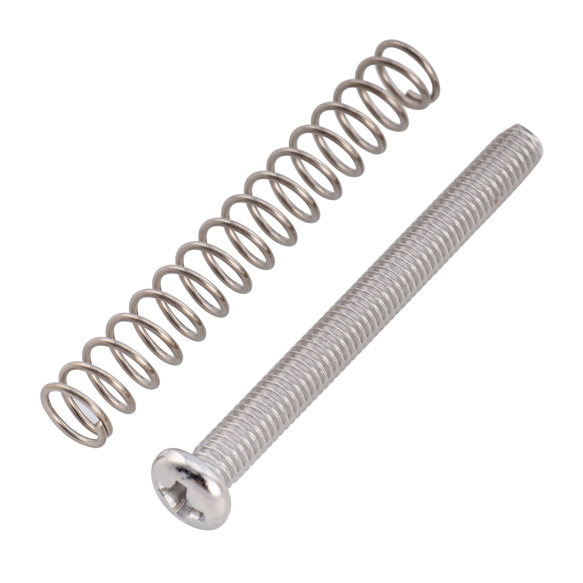 Musiclily Pro jeu de vis et ressorts d'intonation de pontet en acier métrique M3X30mm pour chevalet de guitare électrique et basse importée, lot de 6
