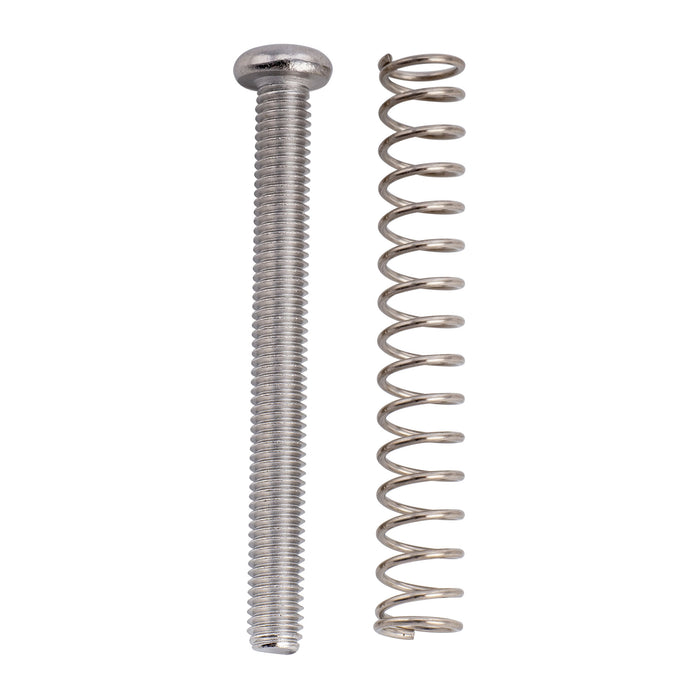 Musiclily Pro Metric M3X30mm Steel Saddle Intonation Screws and Springs Set for Imported Electric Guitar Bass Bridge, Set of 6