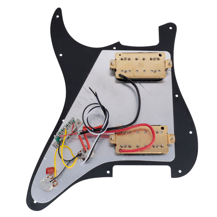 Musiclily Basic ST-HH Pre-wired Loaded Pickguard with Ceramic Pickups for Strat Style Electric Guitar