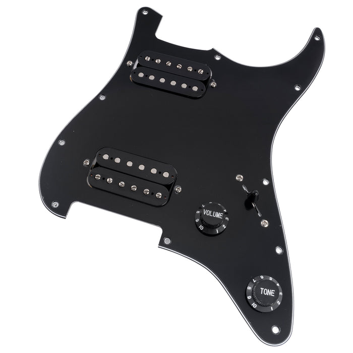 Musiclily Basic ST-HH Pre-wired Loaded Pickguard with Ceramic Pickups for Strat Style Electric Guitar