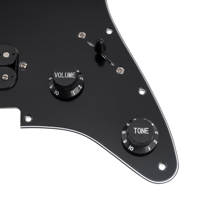 Musiclily Basic ST-HH Pre-wired Loaded Pickguard with Ceramic Pickups for Strat Style Electric Guitar