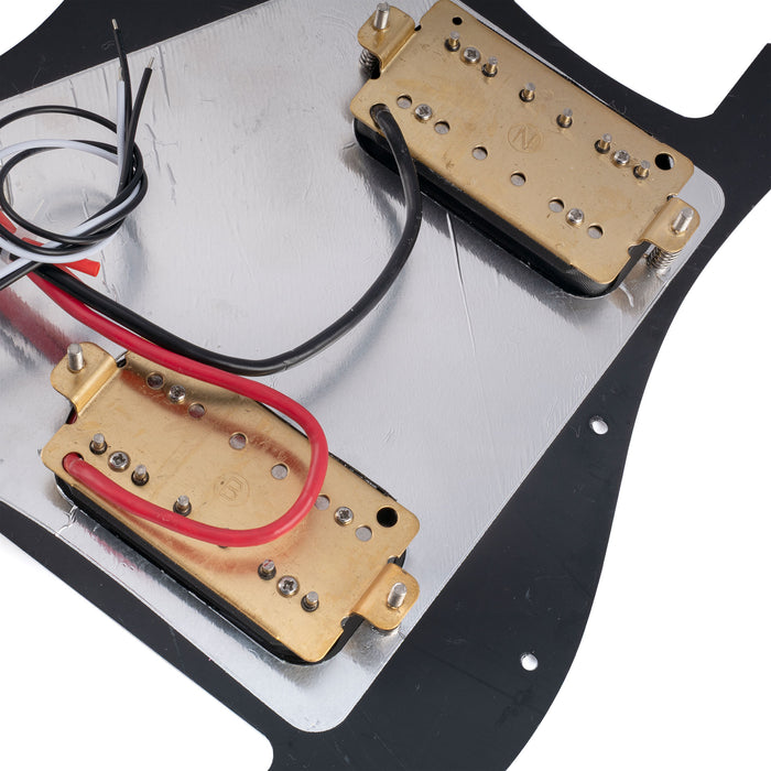 Musiclily Basic ST-HH Pre-wired Loaded Pickguard with Ceramic Pickups for Strat Style Electric Guitar