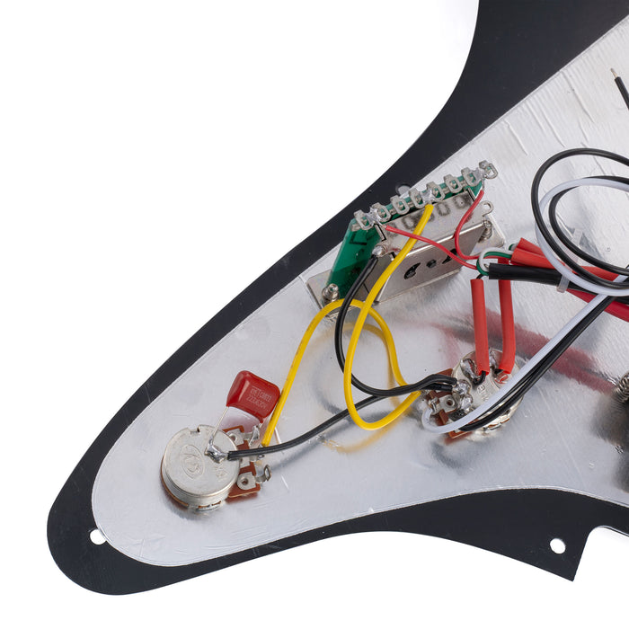 Musiclily Basic ST-HH Pre-wired Loaded Pickguard with Ceramic Pickups for Strat Style Electric Guitar
