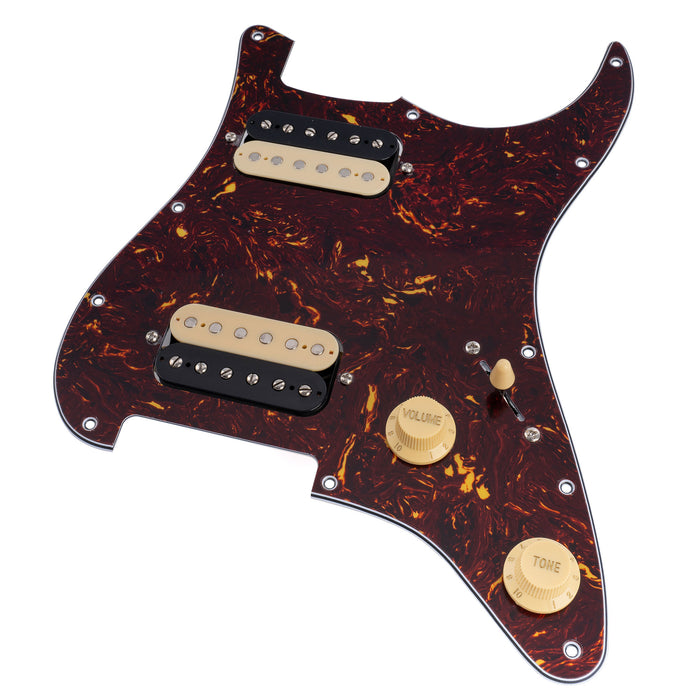 Musiclily Basic ST-HH Pre-wired Loaded Pickguard with Ceramic Pickups for Strat Style Electric Guitar